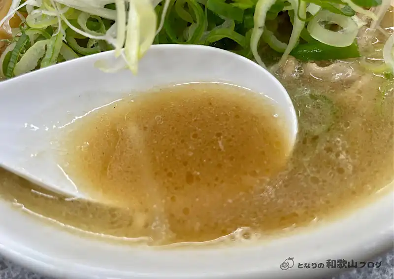 麺屋たかはし 特製タンメン スープ